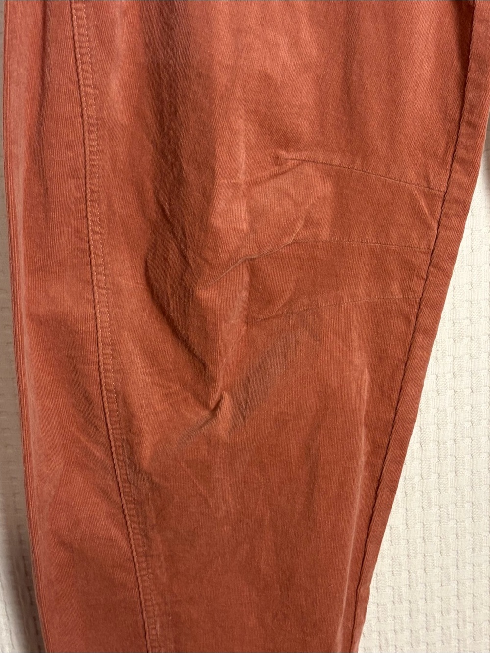 NEW Chelsea & Violet Barrel Corduroy Jeans Pants Coral Cotton Pockets Size 30 - Picture 7 of 12